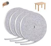 HUAEDNWKYI 4 Rotoli Lunghezza di 152cm, Larghezza di 1,27cm, Spessore di 0,3cm per Rotolo - Strisce di Feltro Ad Alte Prestazioni con Tecnologia Autoadesiva per Mobili Antiscivolo e Ammortizzazione