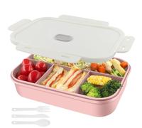 HUAERSICO Contenitore portatile mini ox per la casa e piccoli oggetti, Meal Prep Box con clip, chiusura, lavabile in lavastoviglie (Rosa)
