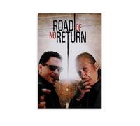 HUAEYWQBERRH Poster con scritta "Road of No Return", per soggiorno, camera da letto, decorazione artistica da parete, 30 x 45 cm, senza cornice
