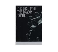 HUAEYWQBERRH Poster con tatuaggio con la ragazza con il drago, per soggiorno e camera da letto, decorazione artistica da parete, 50 x 75 cm, senza cornice