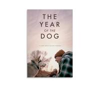 HUAEYWQBERRH Poster decorativo per soggiorno e camera da letto, motivo: L'anno del cane, 40 x 60 cm, senza cornice