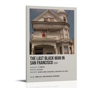 HUAEYWQBERRH Poster decorativo per soggiorno e camera da letto, motivo: The Last Black Man in San Francisco, 60 x 90 cm, stile cornice