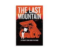 HUAEYWQBERRH Poster decorativo per soggiorno e camera da letto, motivo: The Last Mountain, 60 x 90 cm, senza cornice