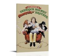 HUAEYWQBERRH The Adventure of Sherlock Holmes - Poster per soggiorno e camera da letto, decorazione artistica da parete, 50 x 75 cm, stile cornice