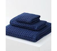 Huafu Asciugamano da bagno in 100% cotone, telo mare di classe A, per adulti, per uso domestico, oversize, utilizzato per stanze, palestre, spiagge e piscine (blu scuro)