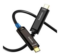 huaham Cavo USB C a C in fibra ottica, 20 m, trasmissione a lunga distanza, sottile tipo C 3.2 AOC 10 Gbps cavo USB ultra High Speed per VR, Xbox 360, laptop, ecc
