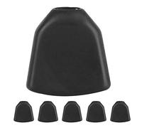 Huairdum 6 Pezzi di Piroli in Acrilico, Teste di Macchine per Chitarra, Piroli con Ghiere e Viti Bianche e Nere (BLACK)