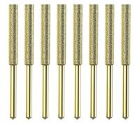 Huairdum 8 Pezzi Punte per Motosega, Affilatore Placcato per Motosega Elettrica, Punte Ad Alta Durezza con Affilatura Stabile, Ideale per Affilare la Catena, 5,5 Mm (4mm)