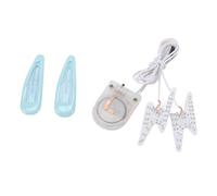 Huairdum Adesivi per il Viso Illuminati, Ornamento Facciale a LED Trasparente, Striscia Luminosa COB con Telecomando RF 16,4 Piedi e Bianco Caldo 3000K, Ideale per Feste di Compleanno e Discoteche