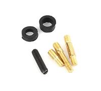 Huairdum Antenna Universale Corta per Auto in Fibra di Carbonio e Alluminio da 3,5 Cm, Nera 1,38", Antenna Radio Decorativa con Viti per Mini