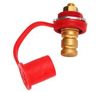 Huairdum Asta Batteria Professionale con codice Colore, Poli caricabatteria stabili e robusti con Copertura Antipolvere per Auto e Barche (Rosso (Positivo))