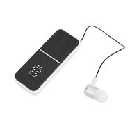 Huairdum Auricolare Bluetooth Wireless, Auricolare Dal Design a Orecchio Singolo, con Autonomia di Riproduzione di 50 Ore con Cavo Regolabile da 31 Cm, Ideale per Guida e Ciclismo (WHITE)