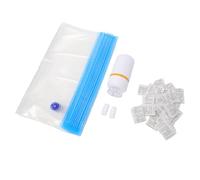 Huairdum Buste per Conservazione Filamento, Compatibili con Bobine da 0,5 | Kit Sottovuoto con Pompa Elettrica, Doppia Guarnizione, 34 x 30 cm, 2 Clip