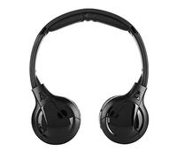 Huairdum Cuffie Stereo Wireless a Infrarossi, Silenziamento Automatico, Design Leggero e Pieghevole, Comodo Poggiatesta, Ideale per DVD e Musica