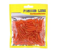 Huairdum Esca per Pesci, 150PCS 5cm Esche da Pesca in plastica Morbida T-Tail Grub Esche a Vite Senza fine Accessori per Attrezzatura da Pesca d'Acqua Dolce(#5)