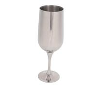 Huairdum Flute da Champagne Bicchiere da Champagne Infrangibile per Uso Alimentare 304 Lucidato a Specchio in Acciaio Inossidabile da 360 Ml con Design a Stelo Alto per Cocktail, Whisky e Martini