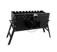 Huairdum Griglia per Barbecue Rotante Automatica, in Acciaio | Griglia per Barbecue a Carbone, Nessuna elettricità Necessaria, Facile da Pulire, Ampia Superficie di Cottura, per Feste