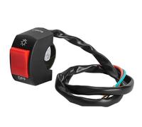 Huairdum Interruttore Fari Manubrio Moto, Controllo Pulsante Accensione/spegnimento LED, Interruttore a Guscio in Plastica Durevole Resistente Alle Intemperie con Funzione, Ideale per Manubrio da