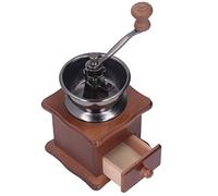 Huairdum Macinacaffè Manuale, macinacaffè Manuale in Faggio retrò con Anima in Acciaio Inossidabile, Macinatura da Grossolana a Fine Regolabile per Uso in Ufficio Domestico