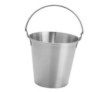 Huairdum Mini Secchiello per il Ghiaccio in Acciaio Inossidabile, Secchielli Piccoli in Acciaio Inossidabile, Mini Secchiello con Manico Anti-groviglio, Ideale per Vino, Birra, Patatine Fritte, Bar
