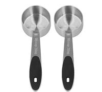 Huairdum Misurino da caffè in Acciaio Inossidabile, Misurino da 30 Ml con Manico Lungo, Cucchiaino da caffè Dal Design Rotondo per e Latte in Polvere, Ideale per Ingredienti Secchi