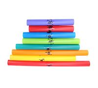 Huairdum Strumento a Percussione Orff da 8 Pezzi, Tubi Sonori in Plastica per Giocattoli Musicali per Bambini con Altezze Diverse, Leggero e Compatto, Ideale per la Cooperazione di Squadra e