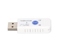 Huairdum Termometro Igrometro USB Data Logger per Computer Interno Esterno | Curve in tempo reale, registrazione automatica dei dati, allarme acustico regolabile, da -40°C a 85°C, da 0% a 100% UR,
