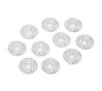 Huairdum Topper per Pedali Effetti per Chitarra da 10 Pezzi, Tappi per Interruttore a Pedale Trasparenti a Forma di Fungo per Musicisti, Chitarristi |Design Trasparente Vedi Luce LED, Coperture per