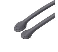 HUAJINGKEJI 1 pratico manico per borsa in pelle PU, lunghezza 50 cm, cinturino di ricambio per borsa, per realizzare borse e portafogli da cucire, Grigio scuro, Total length 50cm