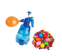 HUAJINGKEJI 100Pcs Colore Casuale Acqua Palloncino Spruzzatore Kit per Bambini Famiglia Legami Gioco Pressione Attivato Gruppo