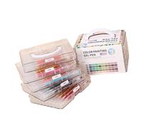 HUAJINGKEJI 45/72/99 Colore Colorato Penna Gel Multicolore Journaling Pen 0.6mm Punta dell'ago per la codifica a colori Scrapbooking
