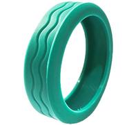 HUAJINGKEJI 8 coperture per ruote per bagagli, in gomma silenziosa, per ridurre il rumore, facili da installare, Verde, As shown in the picture (error 1-2cm)