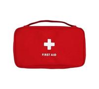 HUAJINGKEJI Borsa portaoggetti portatile con manico, multiuso, per il primo soccorso, organizzata per auto, officina, sport, avventura, attività, maneggiare traumi, Rosso, Bellezza di massa