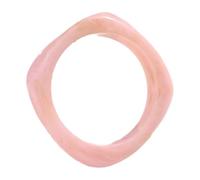 HUAJINGKEJI Braccialetto moderno in resina spessa con motivo geometrico colorato, gioiello elegante, accessorio da polso in resina, Misura unica, come descritto