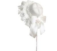 HUAJINGKEJI Cappello da cocktail Flapper per ballerino da ballo, fascinator per eventi speciali, matrimoni, fidanzamenti, serate, copricapo per acconciature da donna, colore bianco