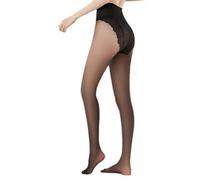 HUAJINGKEJI Collant da donna sottili e velati con cavallo a farfalla, collant in seta trasparente per abbigliamento casual o da festa, Nero , XXS-3XL