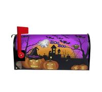 HUAJINGKEJI Copertura magnetica per cassetta postale per le vacanze in tessuto di poliestere impermeabile con design a zucca decorazione autunnale facile da installare