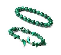 HUAJINGKEJI Cristallo alla moda per le donne con pietre naturali e farfalla creativa accessorio da polso per le donne farfalla di cristallo, Misura unica, come descritto