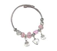 HUAJINGKEJI Elegante gioiello in acciaio inox con perline alla moda accessorio da polso per uso quotidiano gioielli ipoallergenicamente perline, Misura unica, come descritto