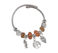 HUAJINGKEJI Elegante gioiello in acciaio inox con perline alla moda accessorio da polso per uso quotidiano gioielli ipoallergenicamente perline, Misura unica, come descritto