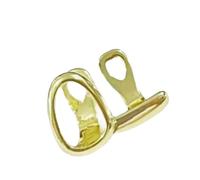 HUAJINGKEJI Gioiello per il corpo in acciaio inossidabile elettroplaccato in ottone, 1,9 cm, bilanciere a doppio tono, leggero, sofisticato, per uomini e donne, in ottone robusto, Misura unica, come