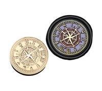 HUAJINGKEJI Orologio Cerato Sigillo Timbro Testa in Ottone Serie Astronomica Sigillatura Per Carta di Invito Scrapbooking Decorazioni Serie Astronomica Sigillatura Orologio Sigillo di Ceralacca Per