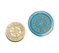 HUAJINGKEJI Orologio Cerato Sigillo Timbro Testa in Ottone Serie Astronomica Sigillatura Per Carta di Invito Scrapbooking Decorazioni Serie Astronomica Sigillatura Orologio Sigillo di Ceralacca Per