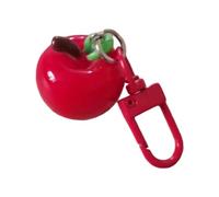 HUAJINGKEJI Porta frutta in miniatura in resina, elegante e funzionale, aggiunta a zaini, borse, portachiavi, da indossare tutti i giorni, elegante accessorio portachiavi in resina, Rosso, Taglia