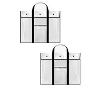 HUAJINGKEJI Sacchetti alla moda, 2 pezzi, pratici sacchetti per poster per artisti e insegnanti, grandi custodie per opere d'arte, Nero , Single: 80*65cm, borsa a tracolla