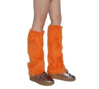HUAJINGKEJI Scaldamuscoli da donna in finta pelliccia, polsini lunghi, coppia di copriscarpe per carnevale, 30, XXS-3XL
