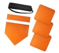 HUAJINGKEJI Set completo di basi da baseball e softball per tutte le stagioni con piastra di casa per allenamento in cortile e esercizi di squadra, set di basi da baseball e softball