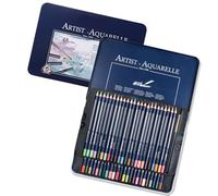 HUAJINGKEJI Set di matite colorate ad acquerello con custodia in metallo matita colorata con pennello fine forniture artistiche per artisti