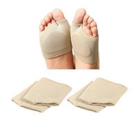 Huakaile 2 paia di cuscinetti metatarsali per donne e uomini, sollievo dal dolore alla pianta del piede, da indossare con le scarpe, cuscino spesso per avampiede per morton, neuroma, calli,