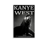 Hualishup Kanye West Poster Yeezus Rapper Music Cover Poster decorativo su tela 30 x 45 cm, decorazione per soggiorno